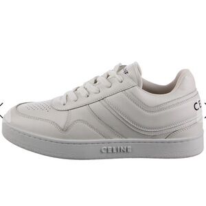 Celine Off-White Leather Low-Top Sneaker